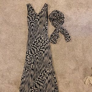 ANIMAL PRINT long maxi dress
